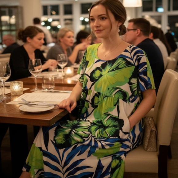 🔥🆕🔥 Marallis Tropical Floral Dress - Picture 2 of 7